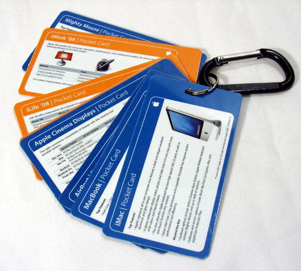 Apple Computer Retailer Reference Pocket Card Set 2007